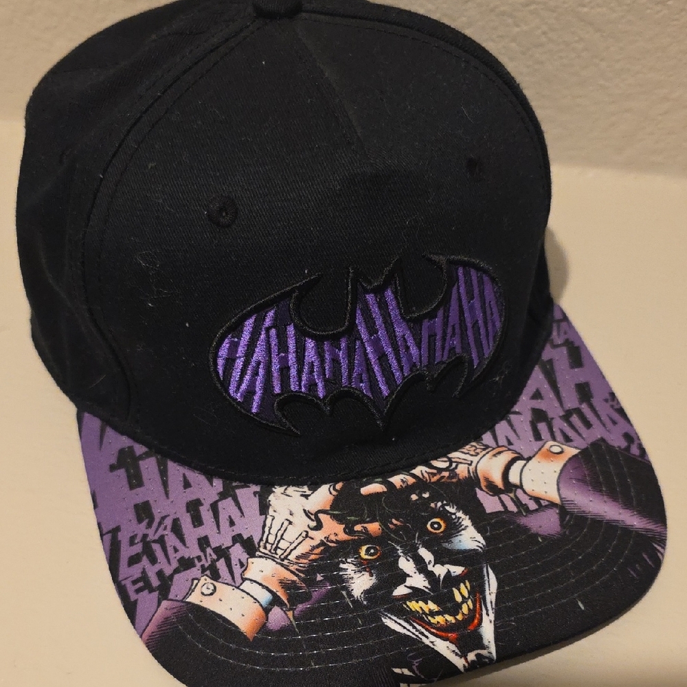 Black and Purple Batman/Joker Cap
